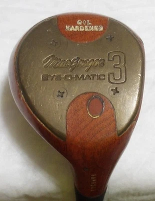 MACGREGOR EYE-O-MATIC 3 WOOD - TRUE TEMPER DYNAMIC STEEL SHAFT - LAMKIN GRIP - Image 1 of 4