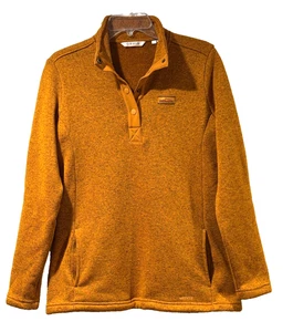 Orvis 1/4 Snap Pullover Fleecepullover Damen SMALL Orange Stretch EZ Care - Bild 1 von 9