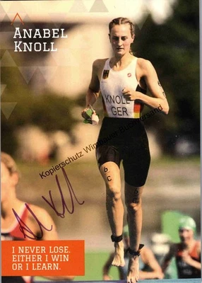 Original Autogramm Anabel Knoll Triathlon /// Autograph signiert signed signee K - Bild 1 von 4