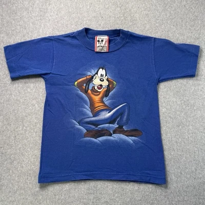Camiseta De Colección Años 90 Disney Goofy Niños Pequeña 6-8 Azul Hecha en EE. UU. Gráfico Raro Foto 1 de 4