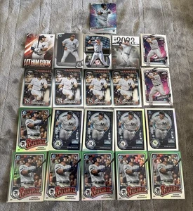 Lotto 21 carte da baseball Jasson Dominguez Topps Bowman RC Rookie Insert Yankees MLB - Foto 1 di 5