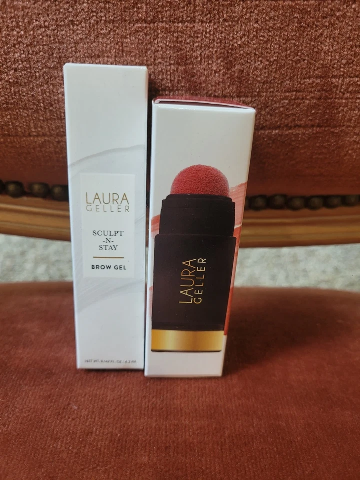 Laura Geller - Serum Blush Cheek Tint Graceful Guava 0.34 NIB & Sculpt Brow Gel - Image 1 of 2