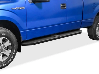 APS Black Running Boards Style Fit 04-14 Ford F150 Super Cab - Image 1 of 4