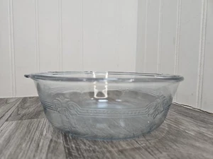 Cazuela vintage Fire King redonda azul Philbe - Imagen 1 de 11