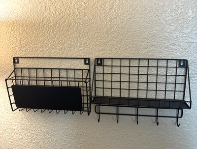 New Baeymonkay 3 Piece Iron Key Holder Wall Mount Mail Organizer Easy Install - Image 1 of 4