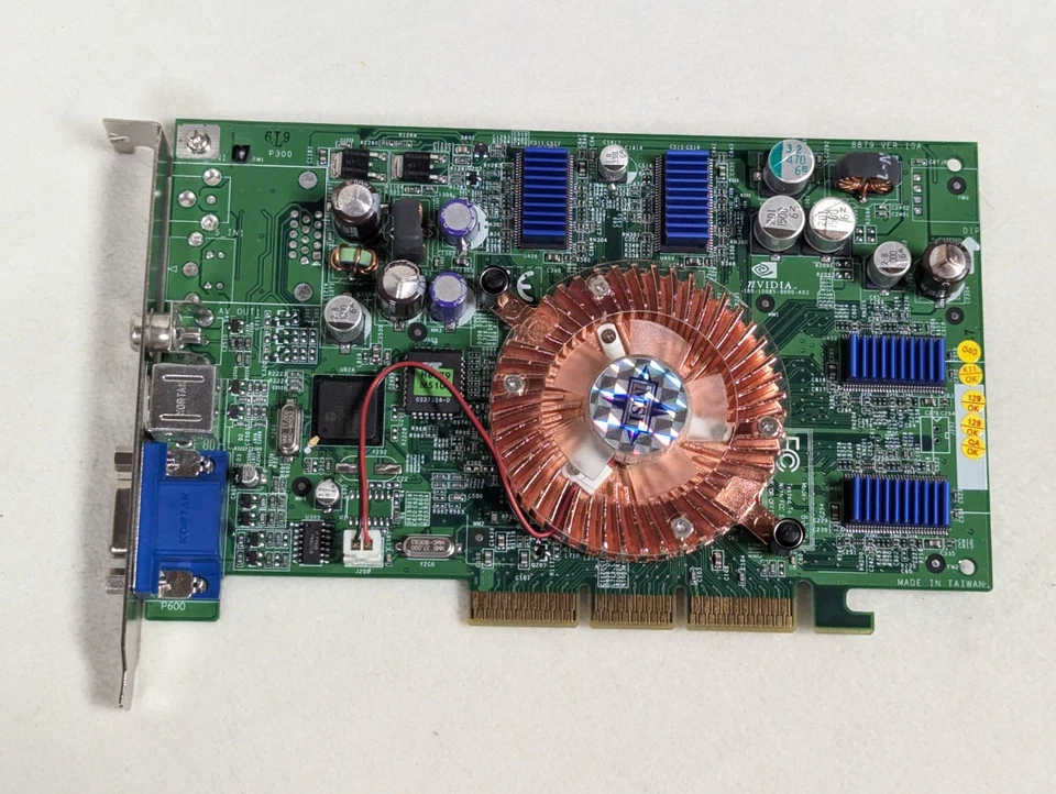 Nvidia GeForce4 4200 64MB AGP Video Graphics Card 180-10085-0000-A03 8879-040 - Image 1 of 3