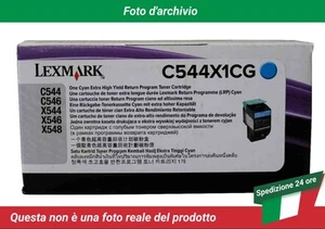 C544X1CG Lexmark C544N Cartuccia del Toner Ciano - Afbeelding 1 van 4