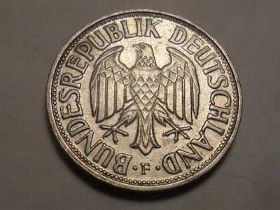 1973(F) BONITA REPÚBLICA ALEMANA CU-NI 1 MARCA KM#110 ¡DE COLECCIÓN 16.591.999! Foto 1 de 2