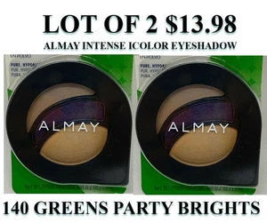 Lote de 2 sombras en polvo intenso Almay i-Color 140 verdes 0,2 OZ - Imagen 1 de 3