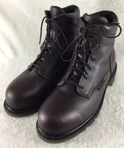 Stivali da lavoro uomo Red Wing 2406 11 punta acciaio supersuola 2.0 pelle marrone USA - Foto 1 di 8