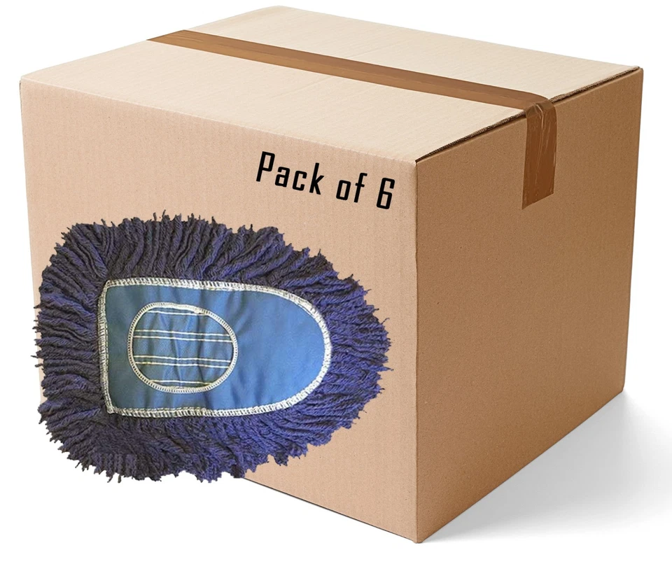 Triangle防尘拖把头-6 包-蓝色 — 第 1/4 张图片