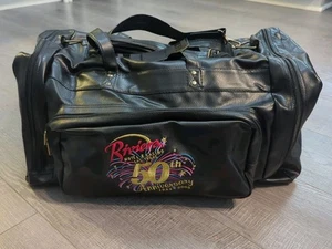 Las Vegas Riviera Hotel & Casino 50th Anniversary Leather Duffle Bag. NEW - Picture 1 of 11