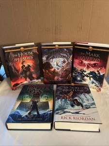 Rick Riordan 1st Edition Hardcover Books - Multiple Lot Of 5 HC - Picture 1 of 5
