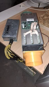 Antminer S9i mit Netzteil Bitcoin Miner + Lüfter Aufsatz (defekt) - Bild 1 von 10