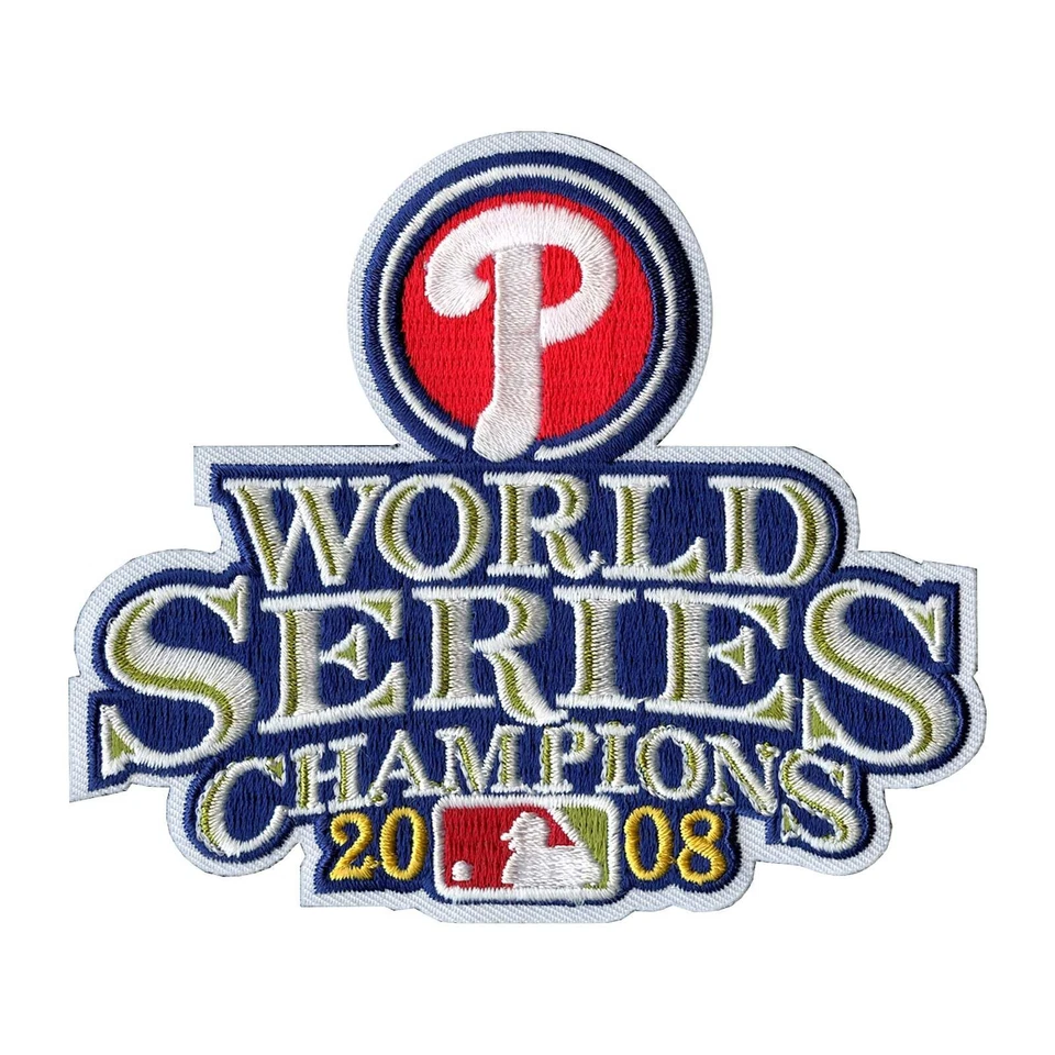 Parche de camiseta 2008 Philadelphia Phillies MLB World Series Champions Circle P Logo Foto 1 de 2