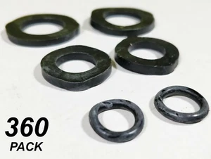 BULK 360 x Assorted Black Rubber Washers / O-Rings - Bild 1 von 4