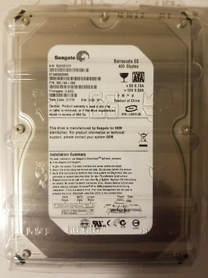 Seagate ST3400620NS PN: 9BL144-268 FW 3.AEG WU SATA 3.5" 400GB HD DC 07315 - Image 1 of 3