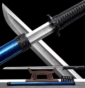 Double Edge Sharp Chinese KungFu Dao Sword Katana WuShu Tang Dynasty Saber Jian - Picture 1 of 12
