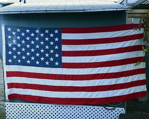 US Flag 50 Star Size 5  5'x9.5' Valley Forge Cotton Bunting  - Picture 1 of 6