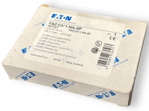 (BRAND NEW) EATON FAZ-C3/1-NA-SP Single Pole 3A Circuit Breaker 277VAC - Picture 1 of 4