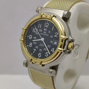 VINTAGE Navy Quartz PRYNGEPS Two Tone Rare!!! Men's Watch - Picture 1 of 14