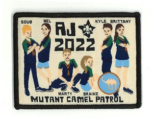 AJ2022 - AUSTRALIA SCOUT NATIONAL JAMBOREE - MUTANT CAMEL PATROL BADGE - Picture 1 of 2