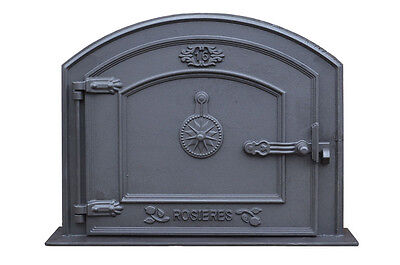 58.5 X 43 Cm Cast Iron Fire Door Clay Bread Oven Doors Pizza Stove Fireplace • 234.36£
