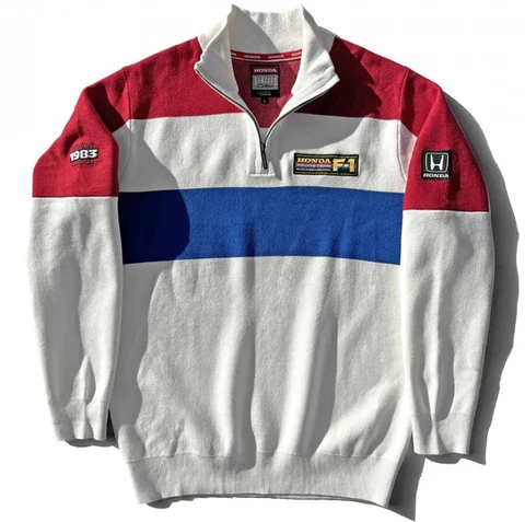 Honda Vintage 1983 F1 Team 1/4-Zip Sweater Cover