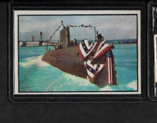 1954 Bowman Power for Peace #93 Atomic Submarine - USS Nautilus EX/MT