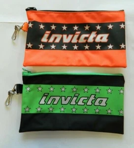 VINTAGE INVICTA MONO ZIPPER & LOGO PRINTED STARS CASE + PA16 COLORS  - Picture 1 of 5