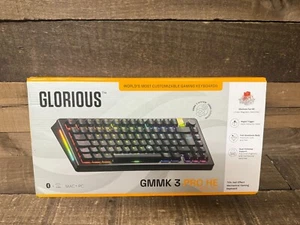 ⚡️Glorious clavier gaming GMMK 3 Pro HE sans fil 75% effet Hall noir NEUF⚡️ - Photo 1/3