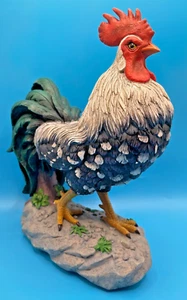 Pride of the Farm "Country Kingpin" Rooster Sculpture - Picture 1 of 5