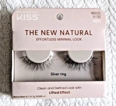 KISS The New Natural, False Eyelashes, Silver Ring', 12 mm, Includes 1 Pair - Image 1 of 4