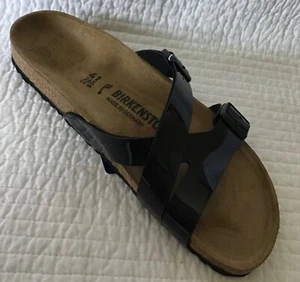 BIRKENSTOCK YAO BALANCE BLACK BIRKO-FLOR PATENT Size 41 L10 Narrow - Picture 1 of 18