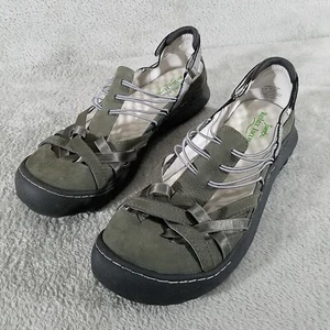 Nuevas sandalias Jambu para mujer 9,5M gris castaño punta cerrada cuero para caminar J1CHS50 - Imagen 1 de 10