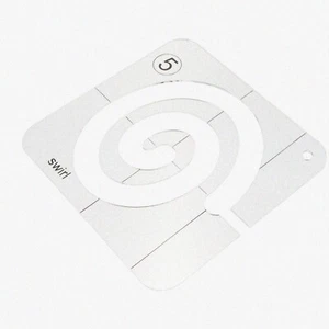 QuiltMaster Multi-Function Acrylic Ruler: Free Motion Quilt Design & Sewing Temp - Picture 1 of 7