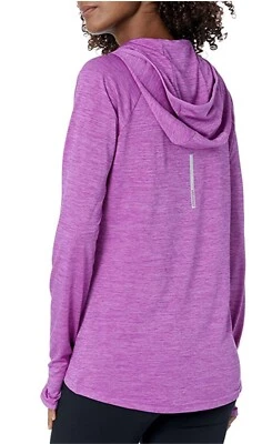 全新 STARTER HENLEY HOODY XL 紫色 Heather LS HOODIE DRI STAR 全新带标签优先 — 第 1/3 张图片