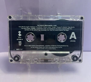 ISLEY BROTHERS Live! Cassette 1993 First Edition EX🦄 - Picture 1 of 2