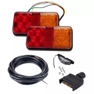 Led Trailer Submersible Tail Lights Plug Number Plate Light Core Wire Boat Kit - Picture 1 of 14