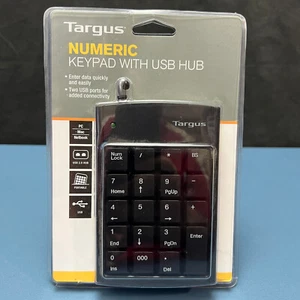Targus Numeric Keypad 2 Port USB 2.0 Hub PAUK10U New In Sealed Packaging - Picture 1 of 12
