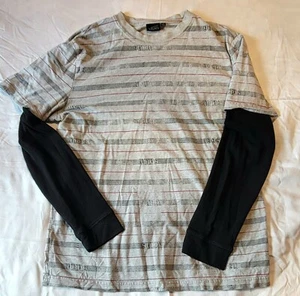 VANS Shirt Boy's Gray Size XL Long Sleeve Skater Vintage Rare - Picture 1 of 7