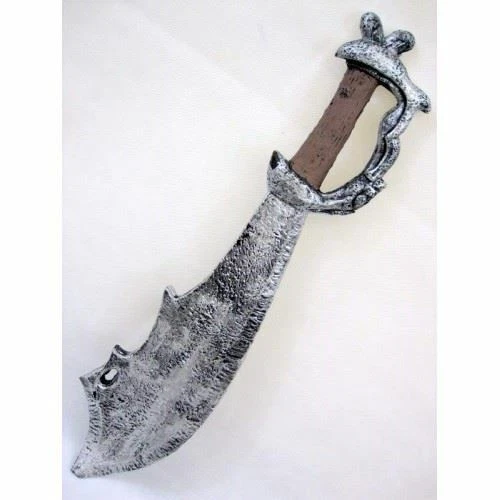 REPLICA 65cm SWORD WITH SILVER GUARD - LATEX FOAM COVERED - Image 1 of 1