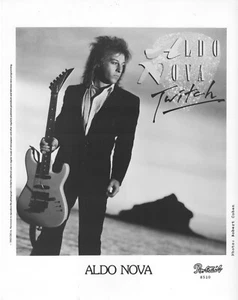 Canadian Hard Rock ALDO NOVA B&W 8x10 Publicity PHOTO 1985 - Picture 1 of 1