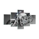 Glass Print 125x70cm Wall Art Picture Motorbike speed motor Small Decor Artwork