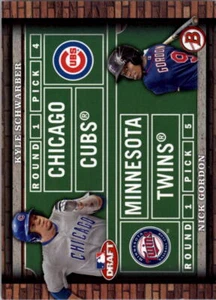 2014 Bowman Draft Dual Draftees #DDSG Kyle Schwarber Nick Gordon - Casi nuevo- como nuevo - Imagen 1 de 2