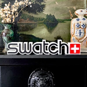 Swatch Watches - Logo 3D Printed Display *FREE UK POSTAGE* - Picture 1 of 3