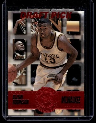 1995-96 Press Pass Premium Draft Picks Die Cuts Red Glenn Robinson Rookie A20 - Image 1 of 2