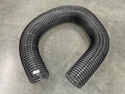 Genuine Agri-Fab 41882 7 FT 84" of 6" Black Clear Flexible Leaf Vac Vacuum Hose