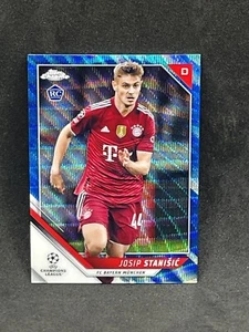 2021-22 Topps Chrome UEFA UCL JOSIP STANISIC Rookie Blue Wave /75 - Bild 1 von 2