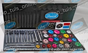 43x VALVE SEAT CUTTER KIT CARBIDE TIPED METRIC VINTAGE AND MODERN ENGINE HEADS - Picture 1 of 9